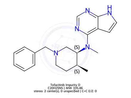 Chemical structure of Tofacitinib Impurity D