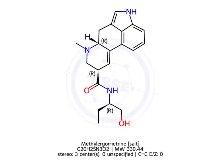 Chemical structure of Methylergometrine