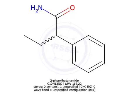 Chemical structure of 2-phenylbutanamide