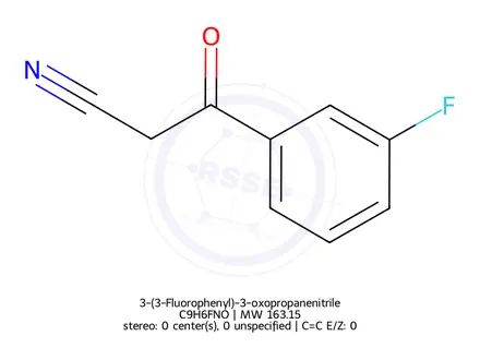 Chemical structure of 3-(3-Fluorophenyl)-3-oxopropanenitrile