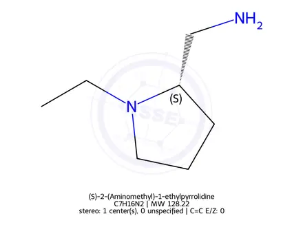Chemical structure of (S)-2-(Aminomethyl)-1-ethylpyrrolidine