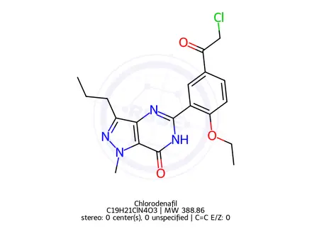 Chemical structure of Chlorodenafil