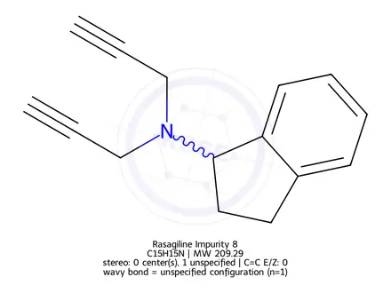 Chemical structure of N-2-Propynyl Rasagiline hydrochloride