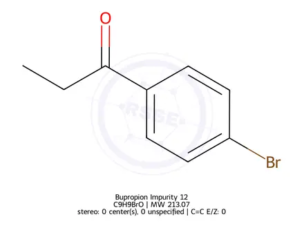 Chemical structure of Bupropion Impurity 12