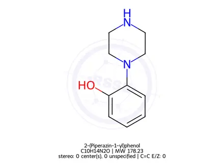 Chemical structure of 2-(Piperazin-1-yl)phenol