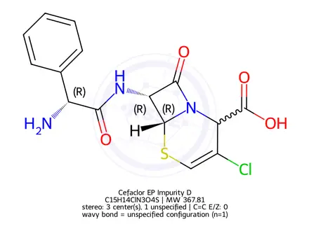 Chemical structure of Cefaclor EP Impurity D