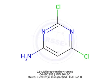 Chemical structure of 2,6-Dichloropyrimidin-4-amine