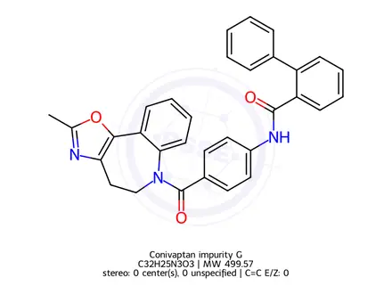 Chemical structure of Conivaptan impurity G