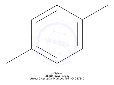 Chemical structure of p-Xylene