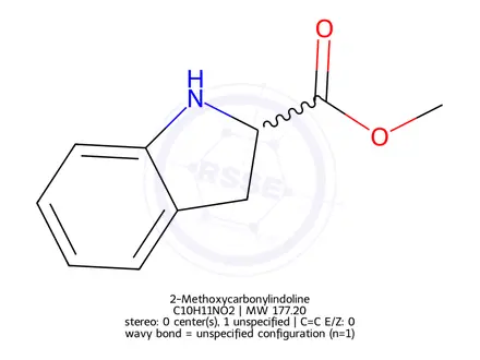 Chemical structure of 2-Methoxycarbonylindoline