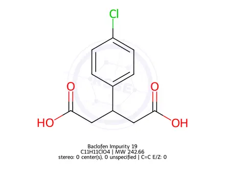 Chemical structure of Baclofen Impurity 19