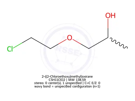 Chemical structure of 2-((2-Chloroethoxy)methyl)oxirane