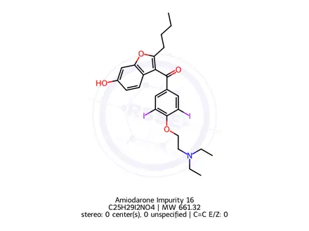 Chemical structure of Amiodarone Impurity 16