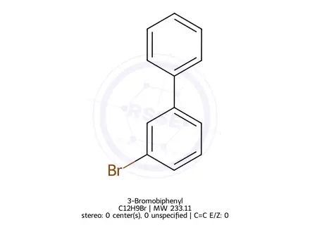 Chemical structure of 3-Bromobiphenyl