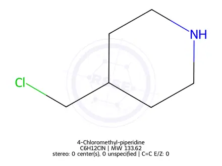Chemical structure of 4-(Chloromethyl)piperidine Hydrochloride