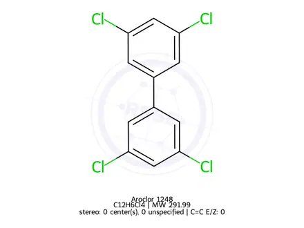 Chemical structure of Aroclor 1248
