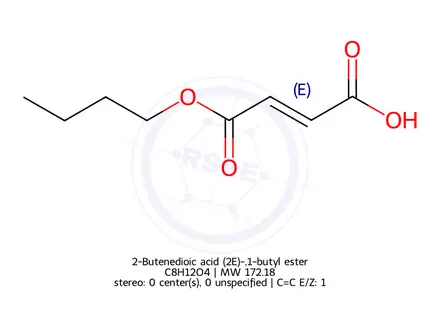 Chemical structure of 4-butoxy-4-oxobut-2-enoic acid