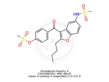 Chemical structure of Dronedarone Impurity 4