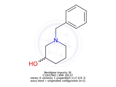 Chemical structure of 1-benzylpiperidin-3-ol