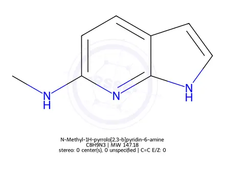 Chemical structure of N-Methyl-1H-pyrrolo[2,3-b]pyridin-6-amine