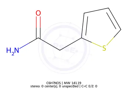Chemical structure of 2-(Thiophen-2-yl)acetamide