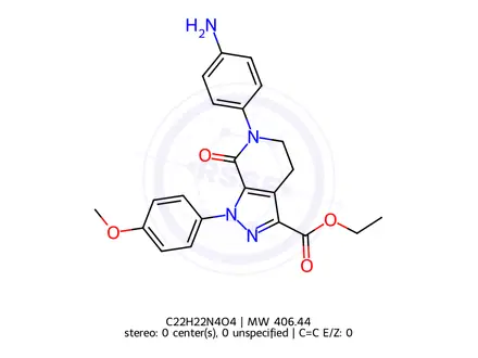 Chemical structure of Apixaban Impurity 21