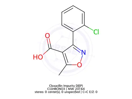 Chemical structure of Cloxacillin Sodium EP Impurity D