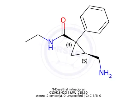 Chemical structure of N-Desethyl milnacipran