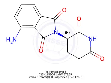 Chemical structure of (R)-Pomalidomide
