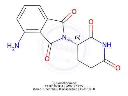 Chemical structure of (S)-Pomalidomide
