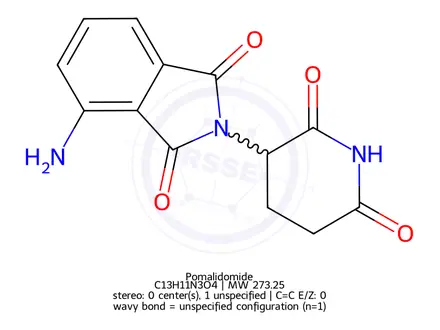 Chemical structure of Pomalidomide
