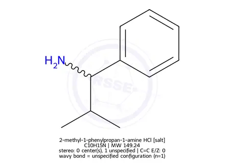 Chemical structure of 1-Phenyl isobutylamine