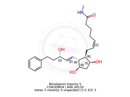 Chemical structure of Bimatoprost Impurity 5