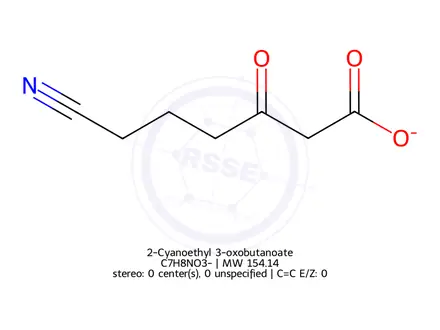 Chemical structure of 2-Cyanoethyl 3-oxobutanoate