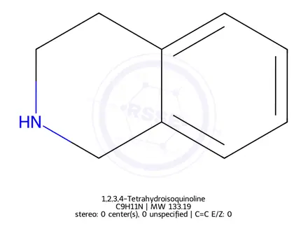 Chemical structure of 1,2,3,4-Tetrahydroisoquinoline