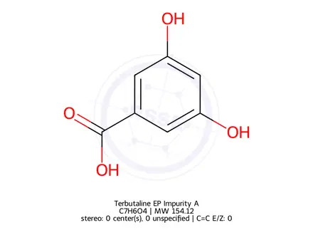 Chemical structure of Terbutaline EP Impurity A