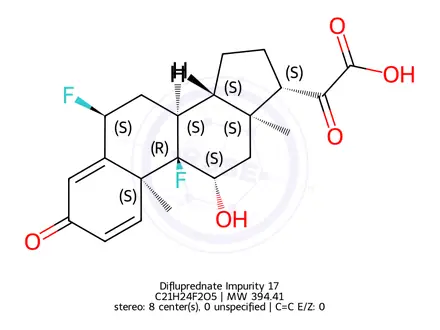 Chemical structure of Difluprednate Impurity 17