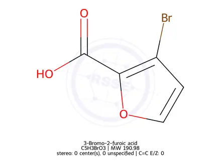 Chemical structure of 3-Bromo-2-furoic acid
