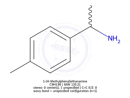 Chemical structure of 1-(4-Methylphenyl)ethanamine