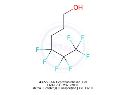Chemical structure of 4,4,5,5,6,6,6-Heptafluorohexan-1-ol