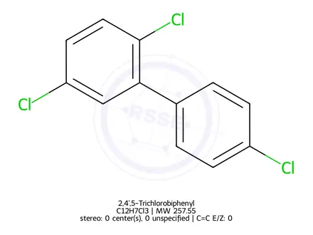 Chemical structure of 2,4',5-Trichlorobiphenyl