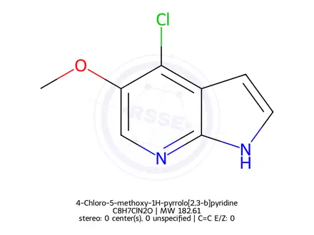 Chemical structure of 4-Chloro-5-methoxy-1H-pyrrolo[2,3-b]pyridine