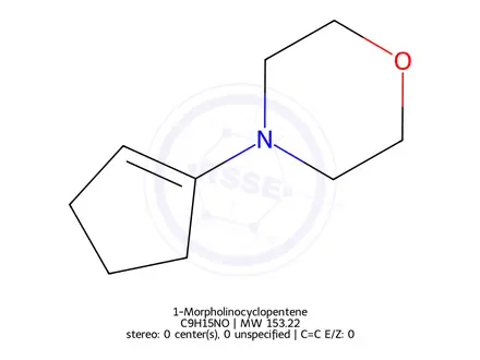 Chemical structure of 1-Morpholinocyclopentene