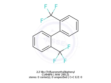 Chemical structure of 2,2'-Bis-(Trifluoromethyl)biphenyl