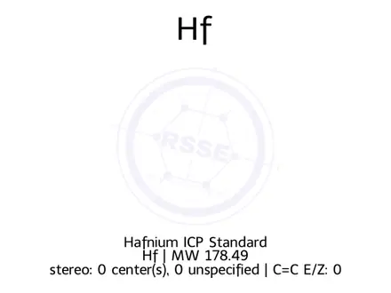 Chemical structure of Hafnium ICP Standard