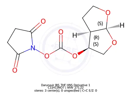 Chemical structure of BIS THF HNS Derivative 1