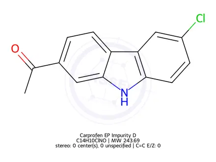 Chemical structure of Carprofen EP Impurity D