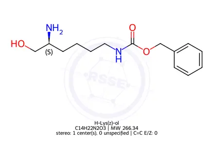 Chemical structure of H-Lys(z)-ol