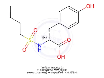 Chemical structure of Tirofiban Impurity 23