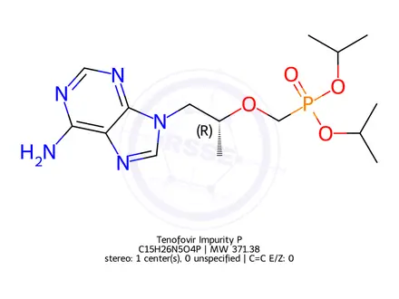 Chemical structure of Tenofovir Impurity P